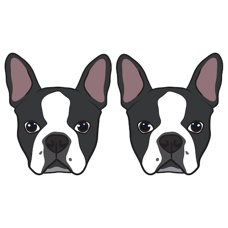 Signmission Boston Terrier Dog Decal, Dog Lover Decor Vinyl Sticker D-24-Boston Terrier
